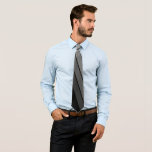 Gravata Frente de faixa retrorativa Cinza preta víbora<br><div class="desc">Design com faixas em negrito. Um design com fonte inspirada nos anos 70 e um padrão mínimo. Todas as cores podem ser alteradas. Crie o seu e mude as cores para a sua combinação favorita.</div>