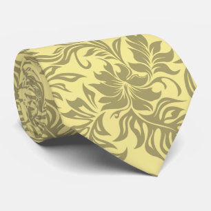 Gravata Frente e verso havaiano do hibiscus de Waikiki