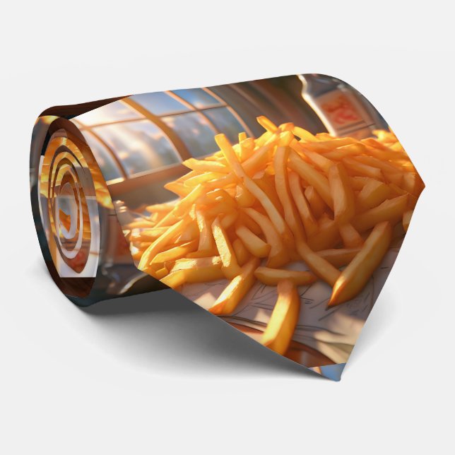 Gravata Fries Franceses - Tarte do Pescoço (Rolled)