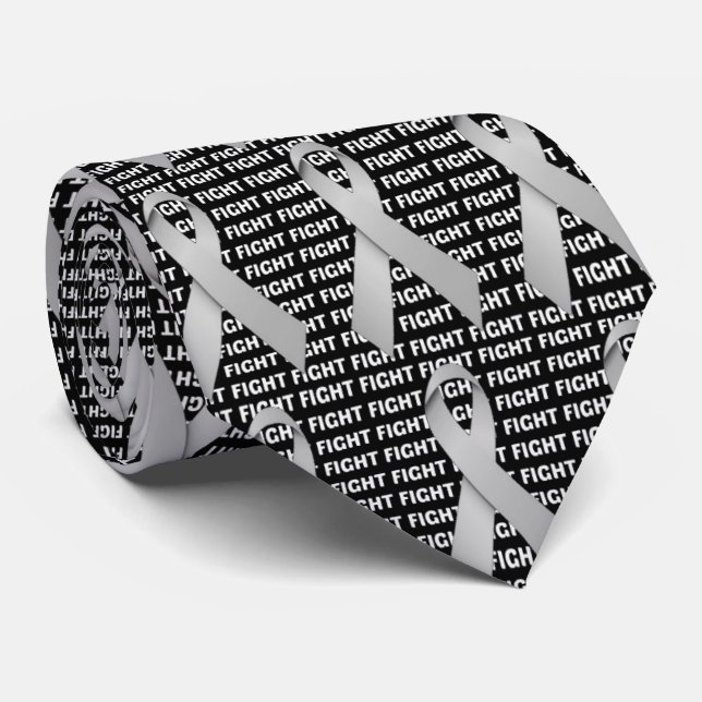 Gravata Friso de Cancer do cérebro (Rolled)