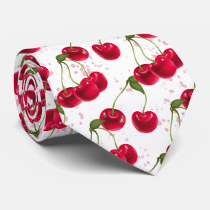 Gravata fruta de cereja legal com torre