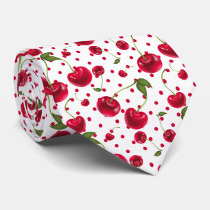 Gravata fruta de cereja legal com torre