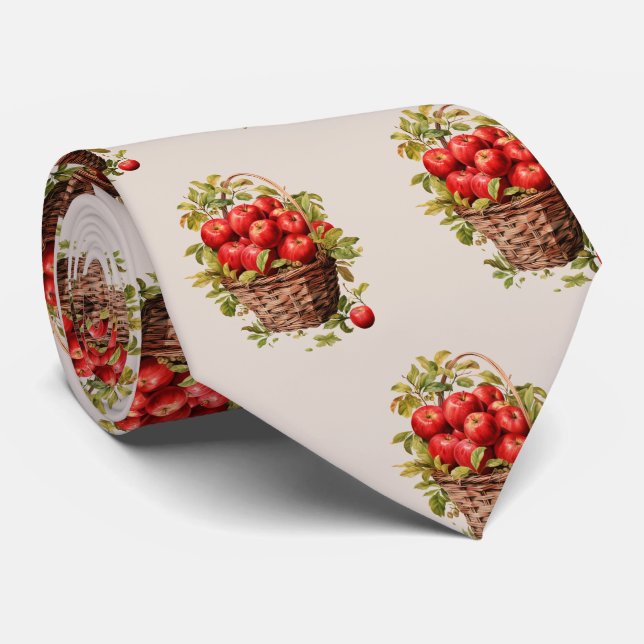 Gravata Fruta em forma de maçã em forma de cuada (Rolled)