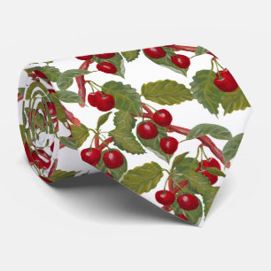 Gravata fruta legal do padrão de cereja