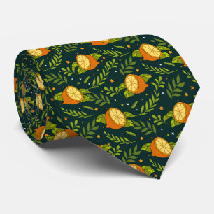 Gravata Fruta Verão Amarelo-limão Torneio