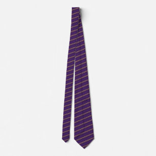 Gravata Funcionário de Moda Roxo Stripe - Personalizável