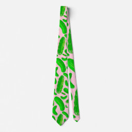 Gravata Fundo Cor-de-Rosa Verde