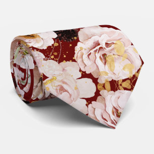 Gravata Fundo DIY Boho H2 Rosas Empoeiradas Burgundy Mums
