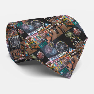 Gravata Funfair no Night Painting de Alfred Fox