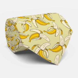 Gravata Funky Trendy Tropical Banana Patterada