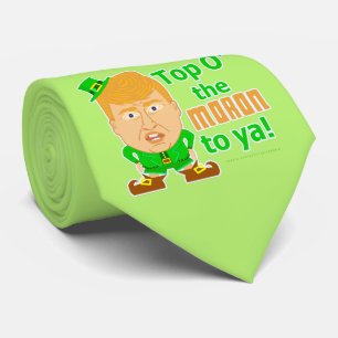 Gravata Funny Donald Trump Leprechaun