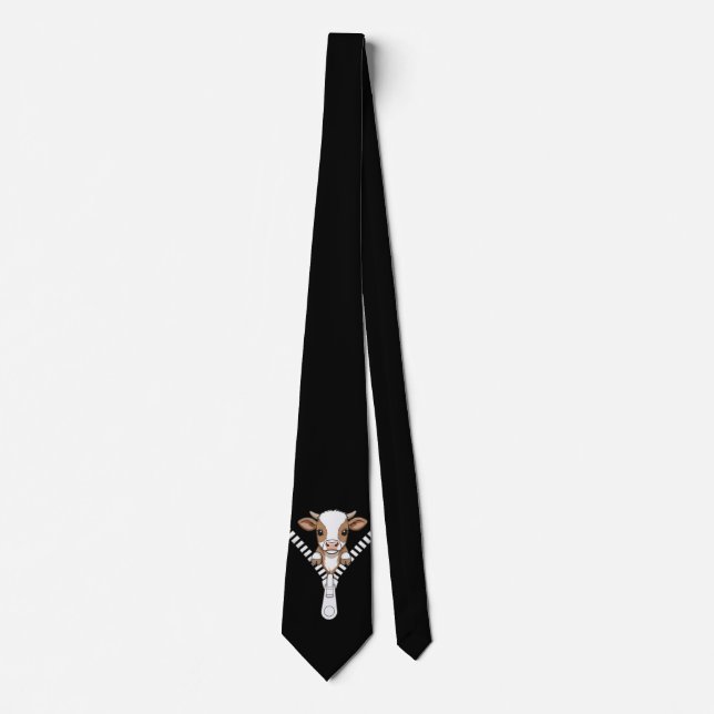 Gravata Funny Texas Longhorn calf Peek (Frente)