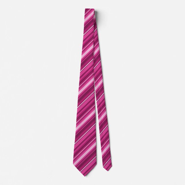 Gravata Fuschia stripes (Frente)