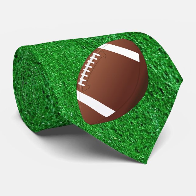 Gravata Futebol de Grass Impressão Necktie (Rolled)