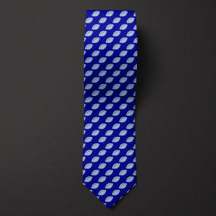 Gravata Futebol Monocromático Azul