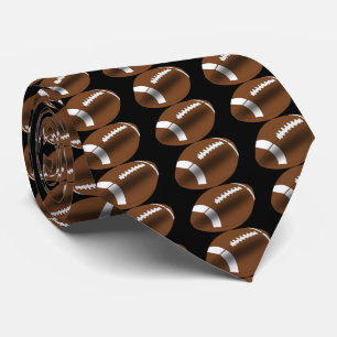 Gravata Futebol No Negra Necktie