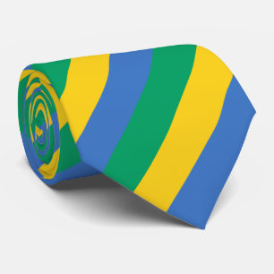 Gravata Gabão Flag