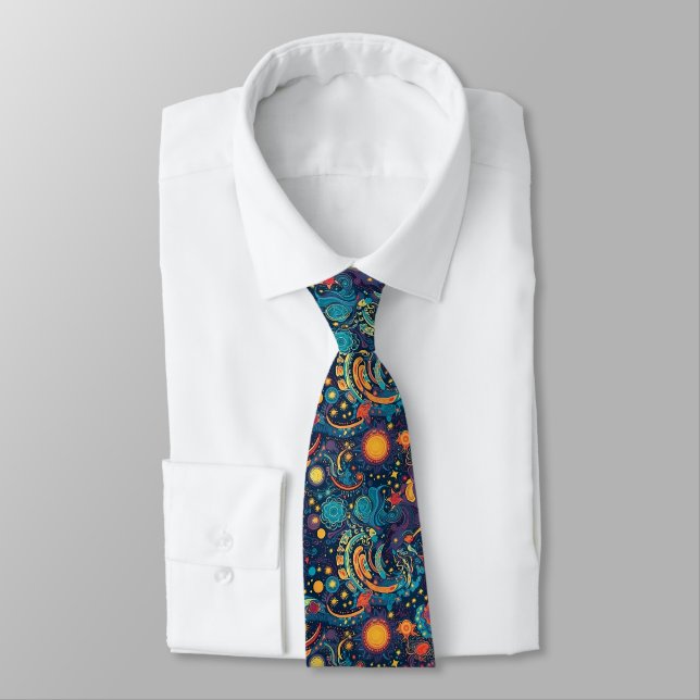 Gravata Galaxy Art Neck Tie (Amarrado)
