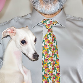 Gravata Galgos e Flores Italianos