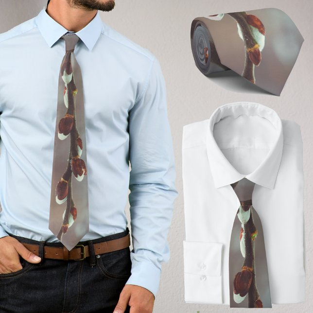 Gravata Galhos salgueiros espinhosos com coletores no fina (Criador carregado)