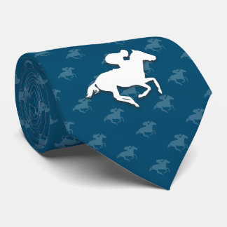 Gravata Galloping Horseman | Presentes Desportivos Azuis D