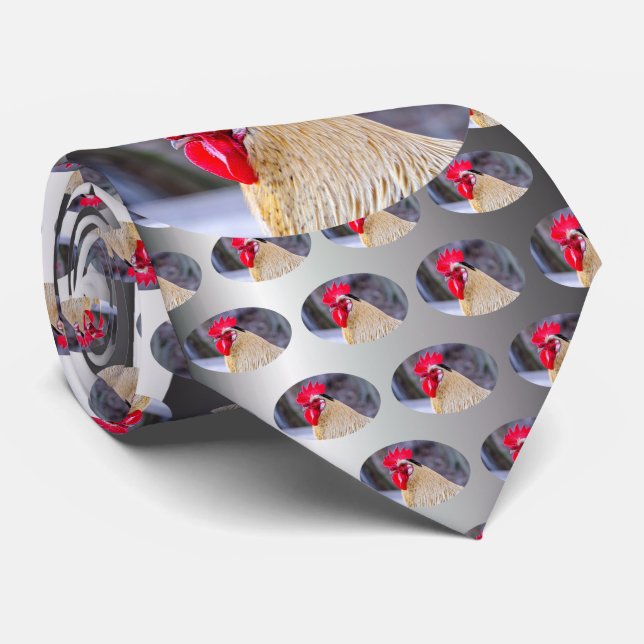 Gravata Galo com Cockscomb (Rolled)