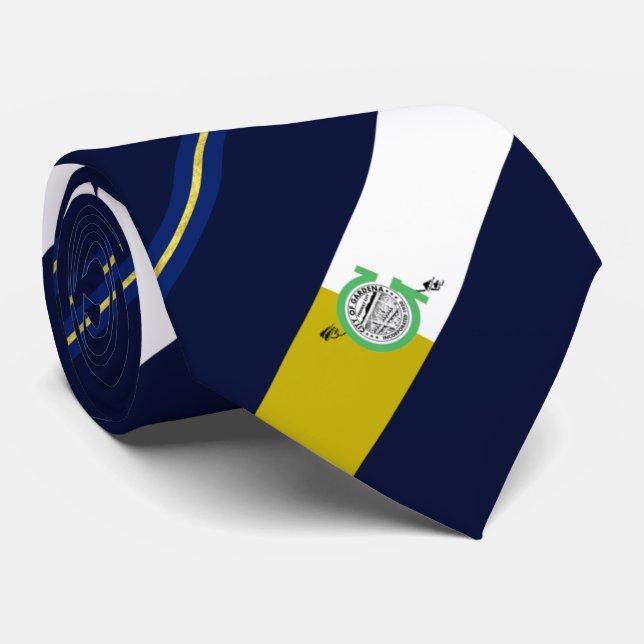 Gravata Gardena (Califórnia) — bandeira municipal Neck Tie (Rolled)