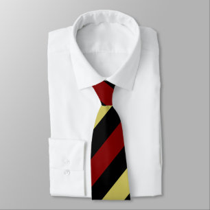 Gravata Garnet Dourado e Black Regional Stripe Tie