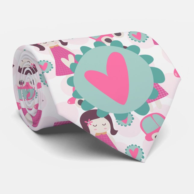 Gravata Garotas indo a lugares (Rolled)