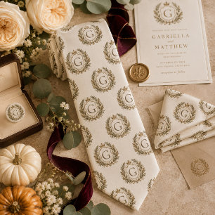Gravata Garrafa de Monograma Elegante Personalizada com Co