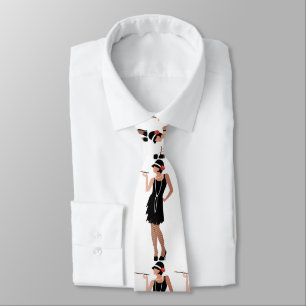 Gravata gatby senhora,pronta para festa,estilo de deco de