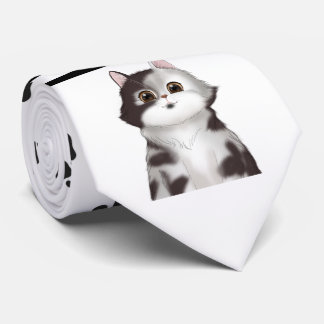 Gravata Gatinhos e punho de patas pretas