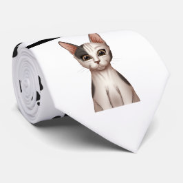 Gravata Gatinhos e punho de patas pretas