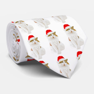Gravata Gato com Papai noel
