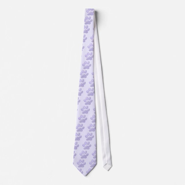 Gravata gato gingham pata - roxo (Frente)