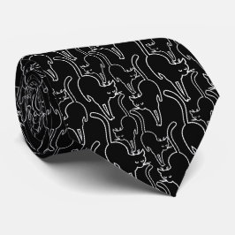 Gravata Gato preto sexta-feira
