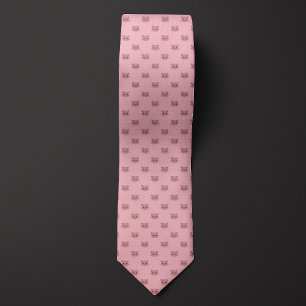 Gravata Gato Rosa