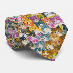 Gravata Gatos Muitos e muitos Gatos