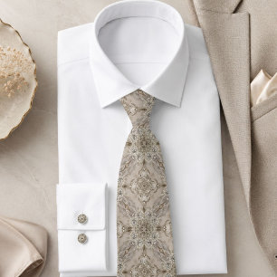Gravata gatsby glamour 1920 beige rhinestone local