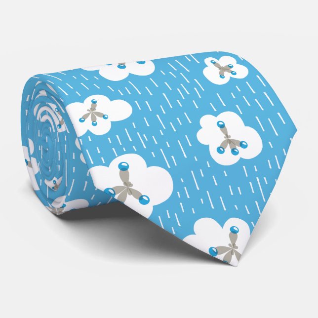 Gravata Geek de professor de química orgânica (Rolled)