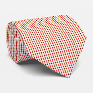 Gravata GEEKLEY cravate carreaux beige-rouge