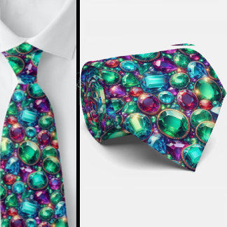Gravata Gemstone Neck Tie | Jewel Tone Colors