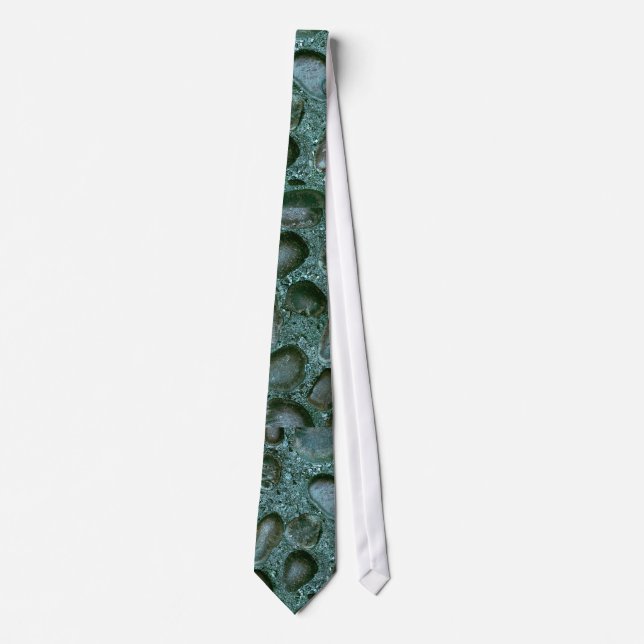 Gravata Geóloga Tie Blue Marble Stone Design (Frente)