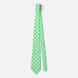 Gravata Gingham verde
