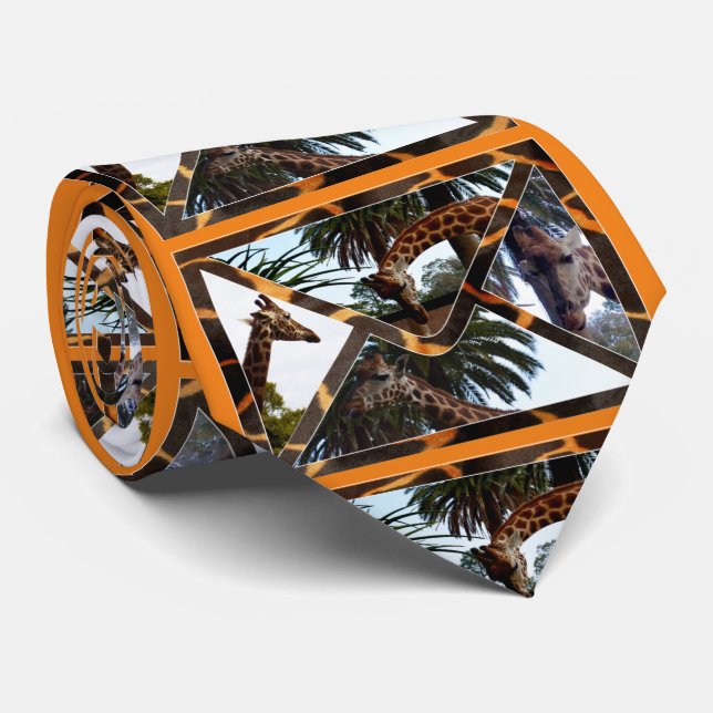 Gravata Girafas Em Um Design De Envelope De Girafa, (Rolled)