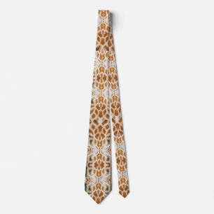 Gravata Giraffe Impressão Wild Animal Safari Party Neck