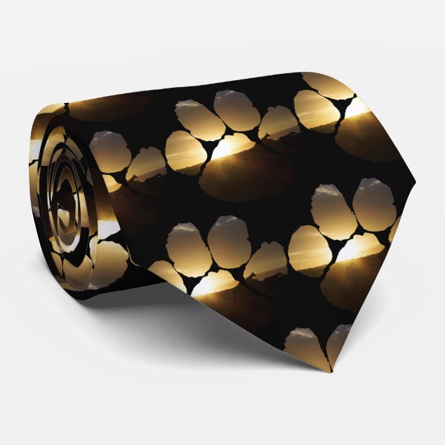 Gravata Giraffe Sunset Pegk (Rolled)