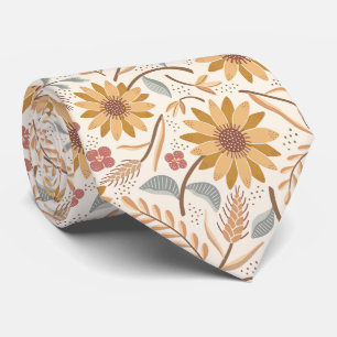 Gravata Girassóis e ouvidos de trigo