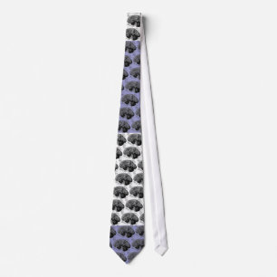 Gravata Giro inferior de Berzerko - branco azul da lavanda