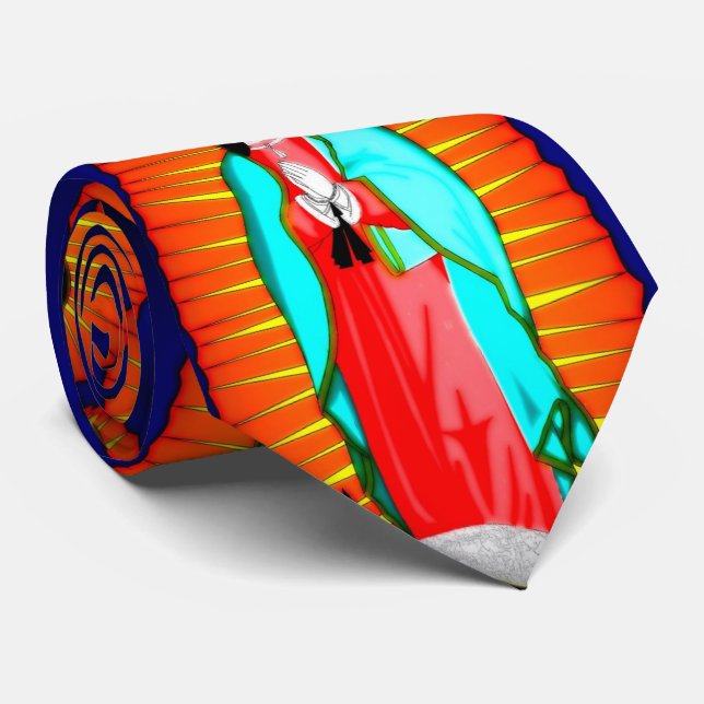 Gravata Glória À Nossa Senhora De Guadalupe (Rolled)